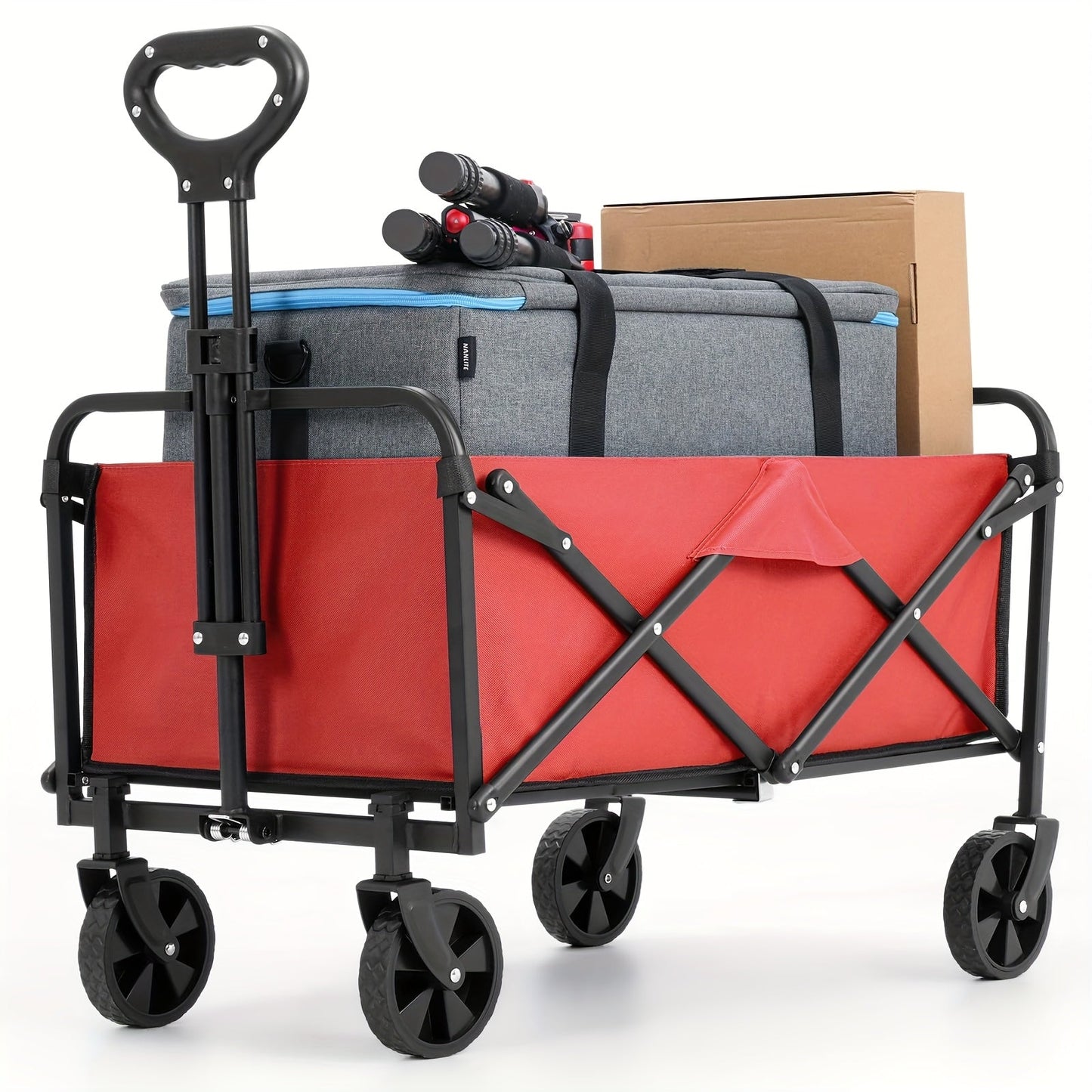 Folding Wagon Heavy Duty | Garden Cart Beach Wagon Camping Utility Outdoor Cart
