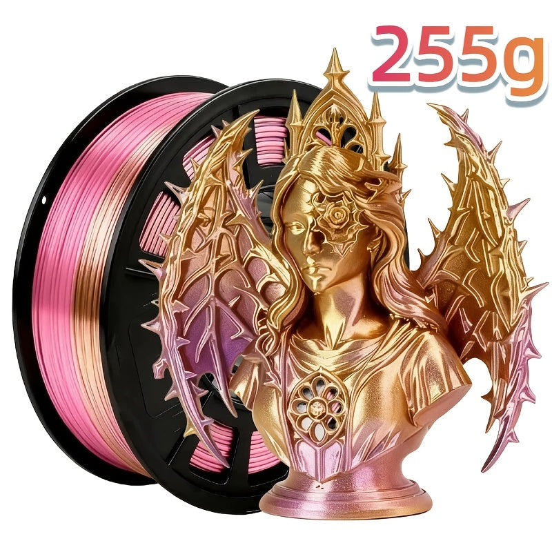 Dual Color Two-Tone PLA Filament 1.75mm 250g 9 Color Options High Precision ±0.02mm Vacuum Packed Gradient Effect Beginner Friendly Wide FDM Compatibility