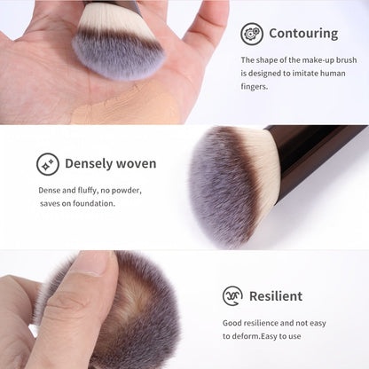 Professional Makeup Brush Set 20Pcs Metal Aluminum Tube Handle with Storage Bag Foundation Powder Blush Eye Shadow Kabuki Brushes for Women Travel Portable Multi-Function Black Gold