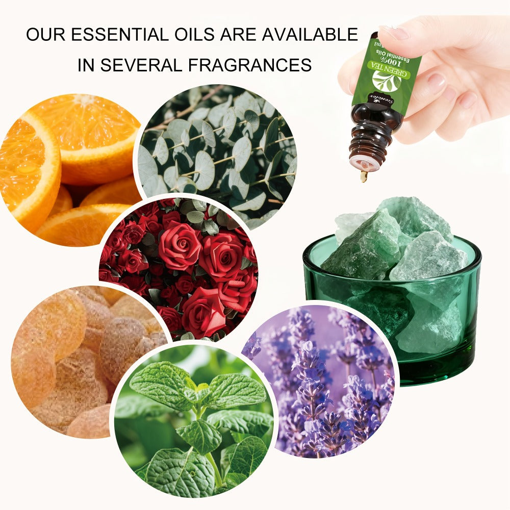 Floral and Fruity Fragrance Oil Gift Set with Choice of 12 or 24 Mini 5ml Bottles for Diffuser Use