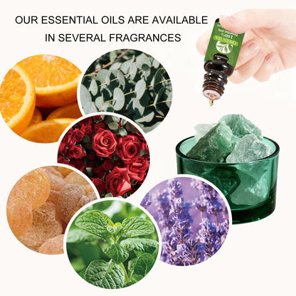 Floral and Fruity Fragrance Oil Gift Set with Choice of 12 or 24 Mini 5ml Bottles for Diffuser Use