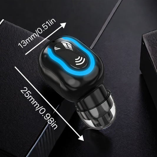 Mini Invisible Wireless Earphone Long Standby Condenser Microphone In-Ear Sport Headset for Running Gym Cycling Exercise iOS Android Black Green Beige Pink