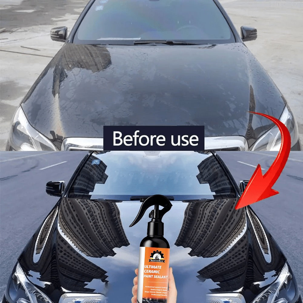 Nano Ceramic Paint Sealant 200ml - Car Ceramic Coating, Paint Restorer & Polish for Long-Lasting Gloss and Paint Protection