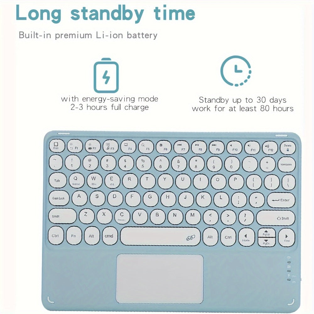 360° Rotatable iPad Keyboard Case with Backlit Keys, Trackpad & Apple Pencil Holder, Compatible with iPad Pro 11"