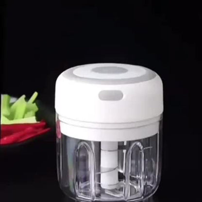 Electric Garlic Chopper & Mini Food Processor – Rechargeable USB Portable Garlic Mincer with 2-Cup Container | Multi-Function Meat Grinder Vegetable Chopper Kitchen Gadget for Garlic Onion Ginger