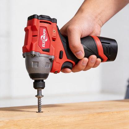 ELECMAPS Cordless Brushless Impact Driver 1/4 Inch – Compact Portable Power Tool for Tight Spaces | Great Gift for Men