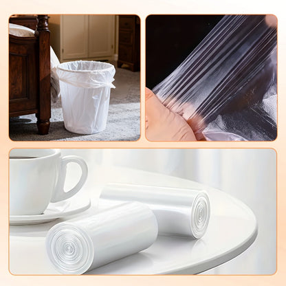 13-Gallon White Garbage Bags in 26, 62 or 104-Count Roll Options for Kitchen, Bathroom and Household Waste Bins