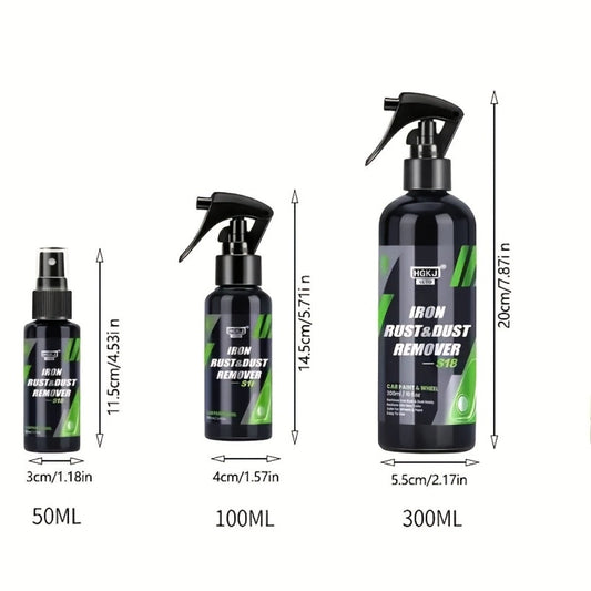 Rust Remover Spray Multi-Surface - Powerful Rust Dissolver for Car, Metal, Tile, Kitchen & Bathroom - Ammonia Formula Rust Prevention & Cleaning Tool