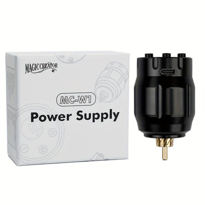 MC-W1 Rechargeable RCA Tattoo Power Supply with LED Display in Golden, Black, Red or Silvery