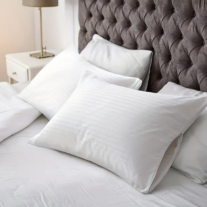 Two-Pillow Contoured Neck Pillow Set in Gray or Blue with 60 x 40 cm Pictured Size and Pillowcase-Only Option