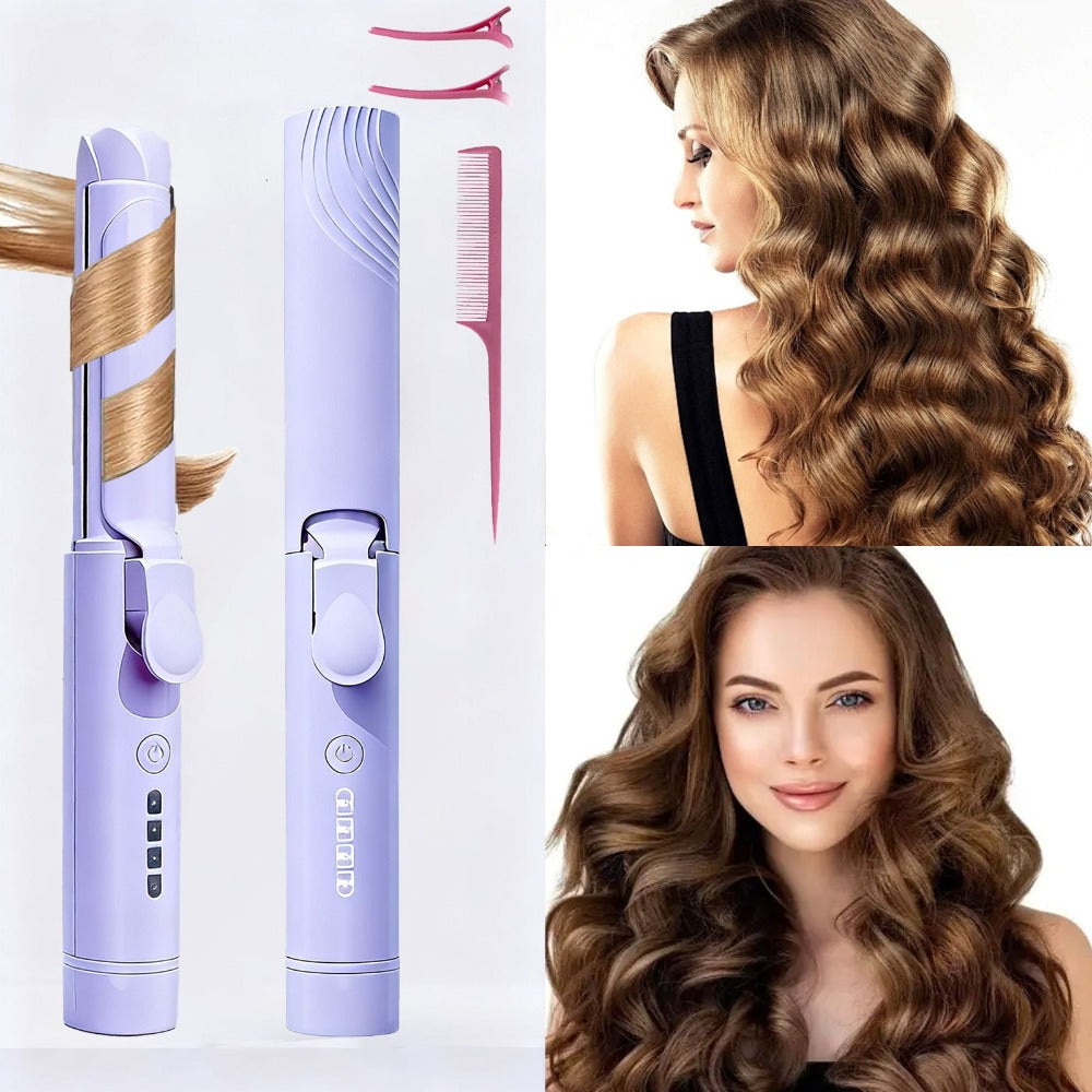 Cordless Mini Curling Iron Hair Styling Tool with USB-C Charging, Four Heat Settings and Two Colors