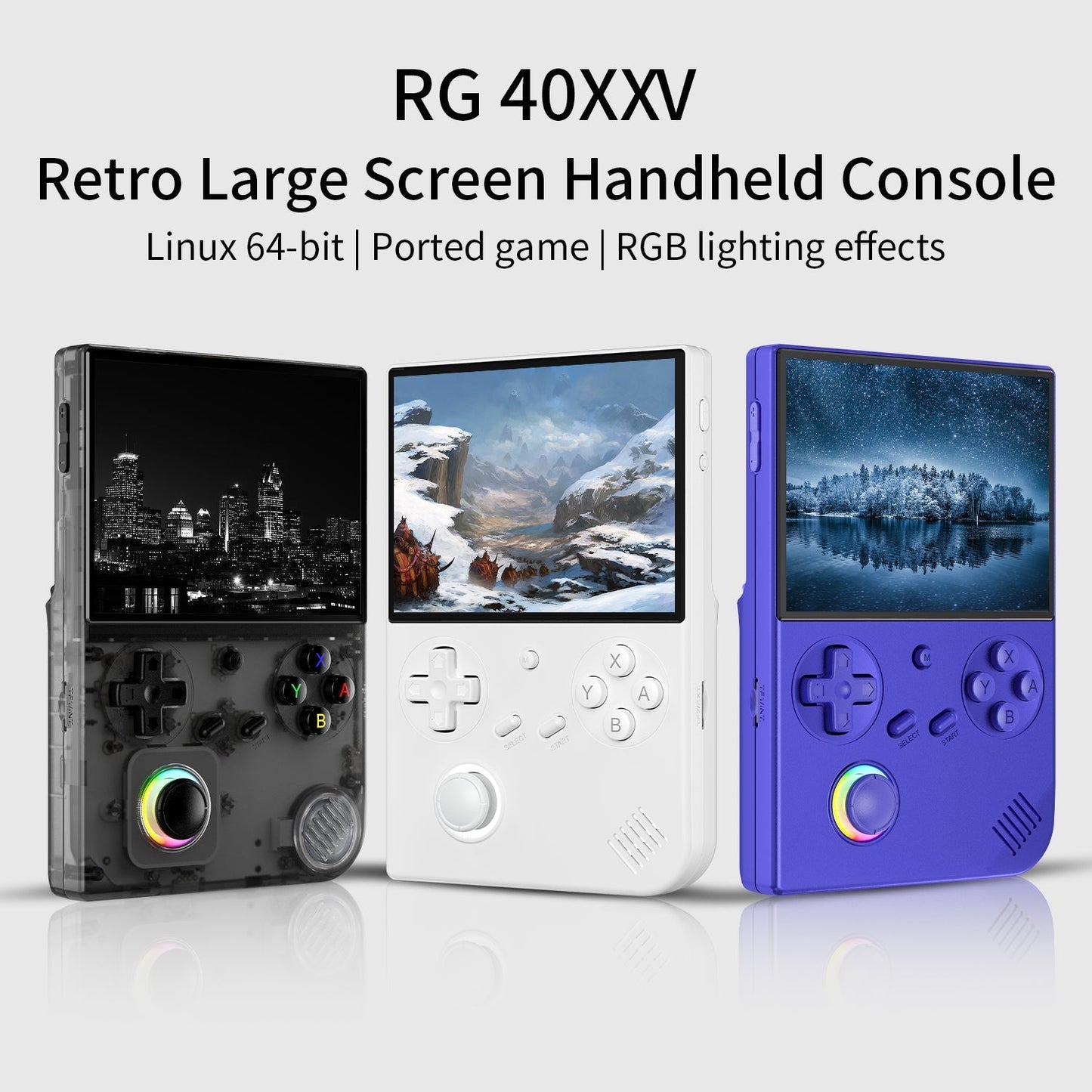Handheld Game Console Anbernic RG40XX V Vertical with 4.0-inch IPS OCA Full-Lamination, 32GB+64GB, 32GB+128GB or 32GB+256GB Options, Linux