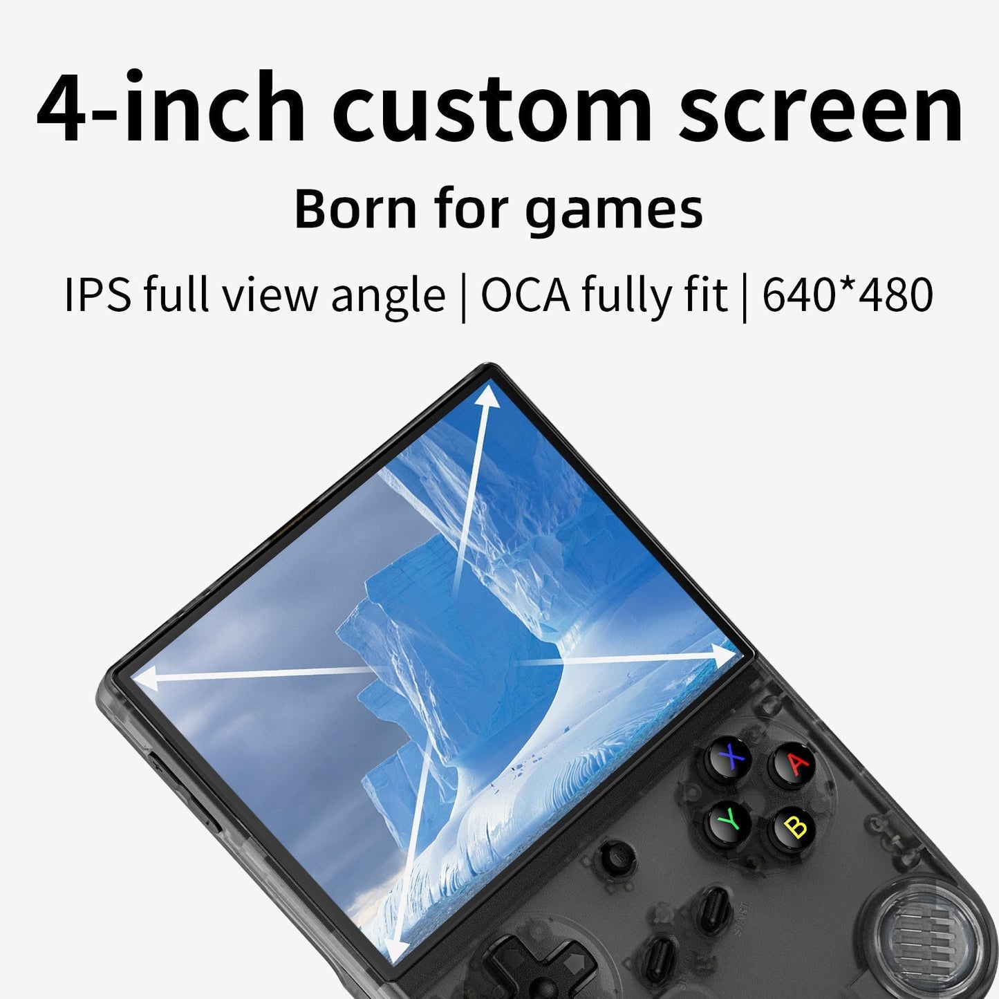 Handheld Game Console Anbernic RG40XX V Vertical with 4.0-inch IPS OCA Full-Lamination, 32GB+64GB, 32GB+128GB or 32GB+256GB Options, Linux