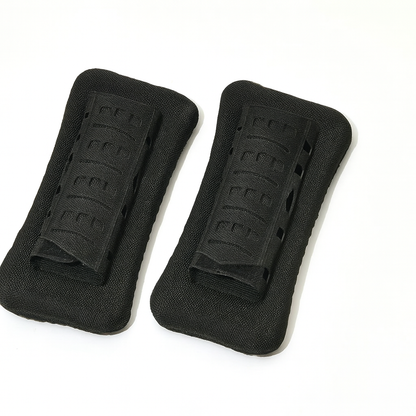 MOLLE Tactical Shoulder Strap Pads 2-Pack in Khaki, Black, Green or Brown with Loop Panels and Padded Backing