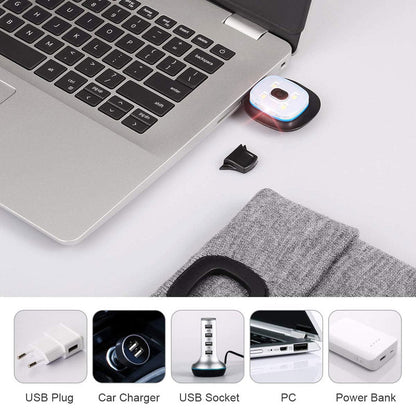 LED Beanie Light with Built-In Rechargeable Headlamp Hat