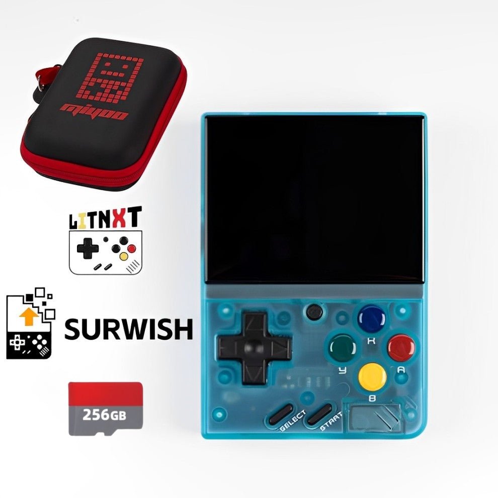 Handheld Game Console Miyoo Mini V4 with 2.8-Inch IPS, 750x560 resolution, 64GB stock-system card Options, 2000mAh Battery, Onion OS