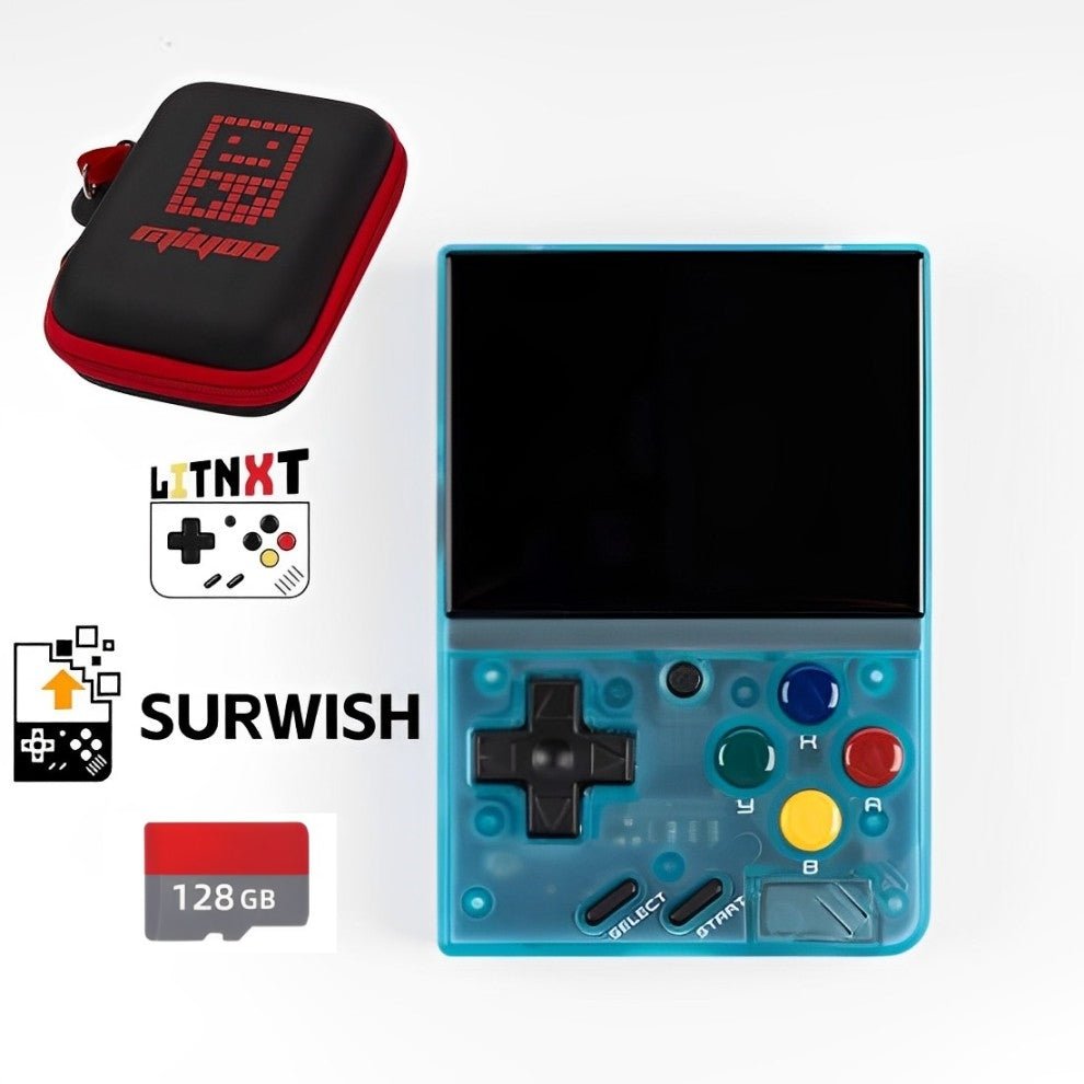 Handheld Game Console Miyoo Mini V4 with 2.8-Inch IPS, 750x560 resolution, 64GB stock-system card Options, 2000mAh Battery, Onion OS