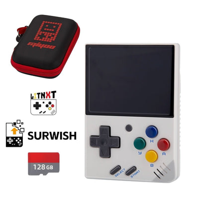 Handheld Game Console Miyoo Mini V4 with 2.8-Inch IPS, 750x560 resolution, 64GB stock-system card Options, 2000mAh Battery, Onion OS