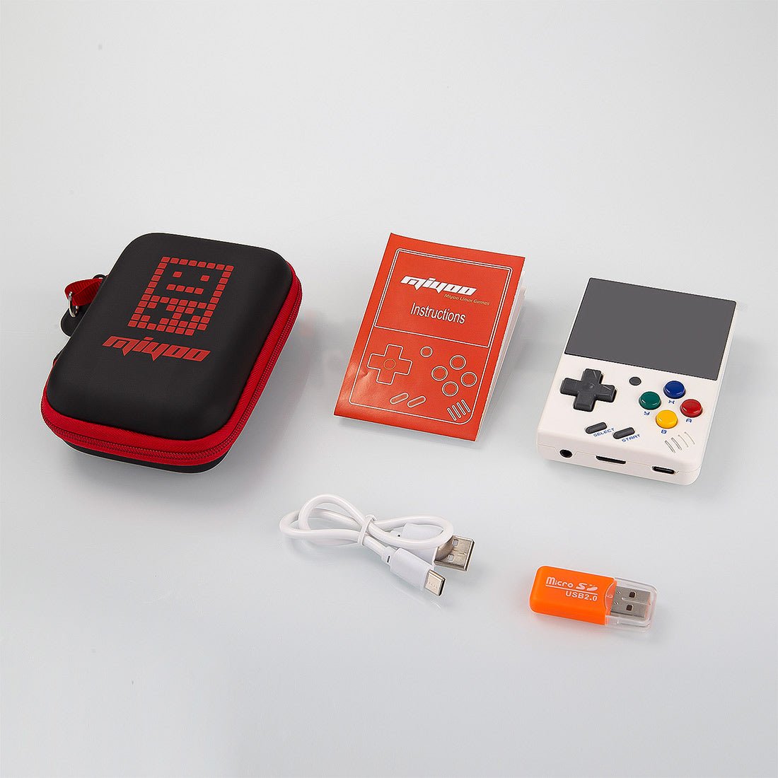 Handheld Game Console Miyoo Mini V4 with 2.8-Inch IPS, 750x560 resolution, 64GB stock-system card Options, 2000mAh Battery, Onion OS