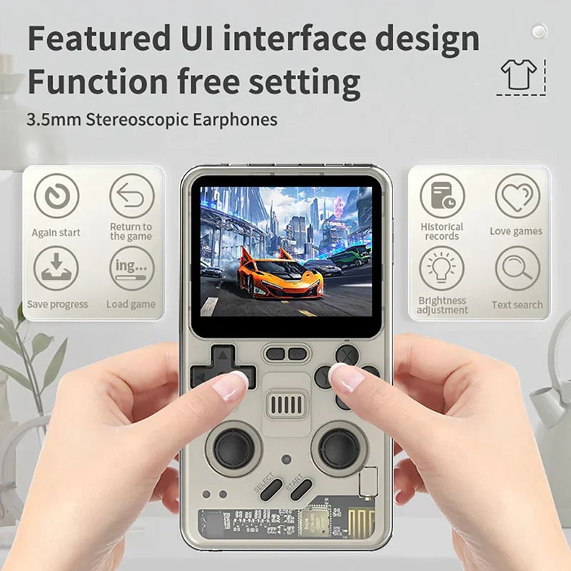 High Resolution Retro Handheld Game Console Powkiddy RGB20 Pro 3.2 Inch IPS 1024x768 5000mAh 10-Hour Wi-Fi Bluetooth HDMI Dual TF 256GB N64 PS1 NDS Emulator