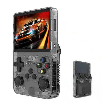 R36S Handheld Game Console – 3.5" IPS RK3326 Retro Emulator 20+ Systems 64GB 128GB Plug and Play 6hr Battery 18 Colors PS1 NES SNES GBA N64 SEGA