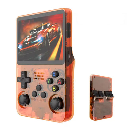 R36S Handheld Game Console – 3.5" IPS RK3326 Retro Emulator 20+ Systems 64GB 128GB Plug and Play 6hr Battery 18 Colors PS1 NES SNES GBA N64 SEGA