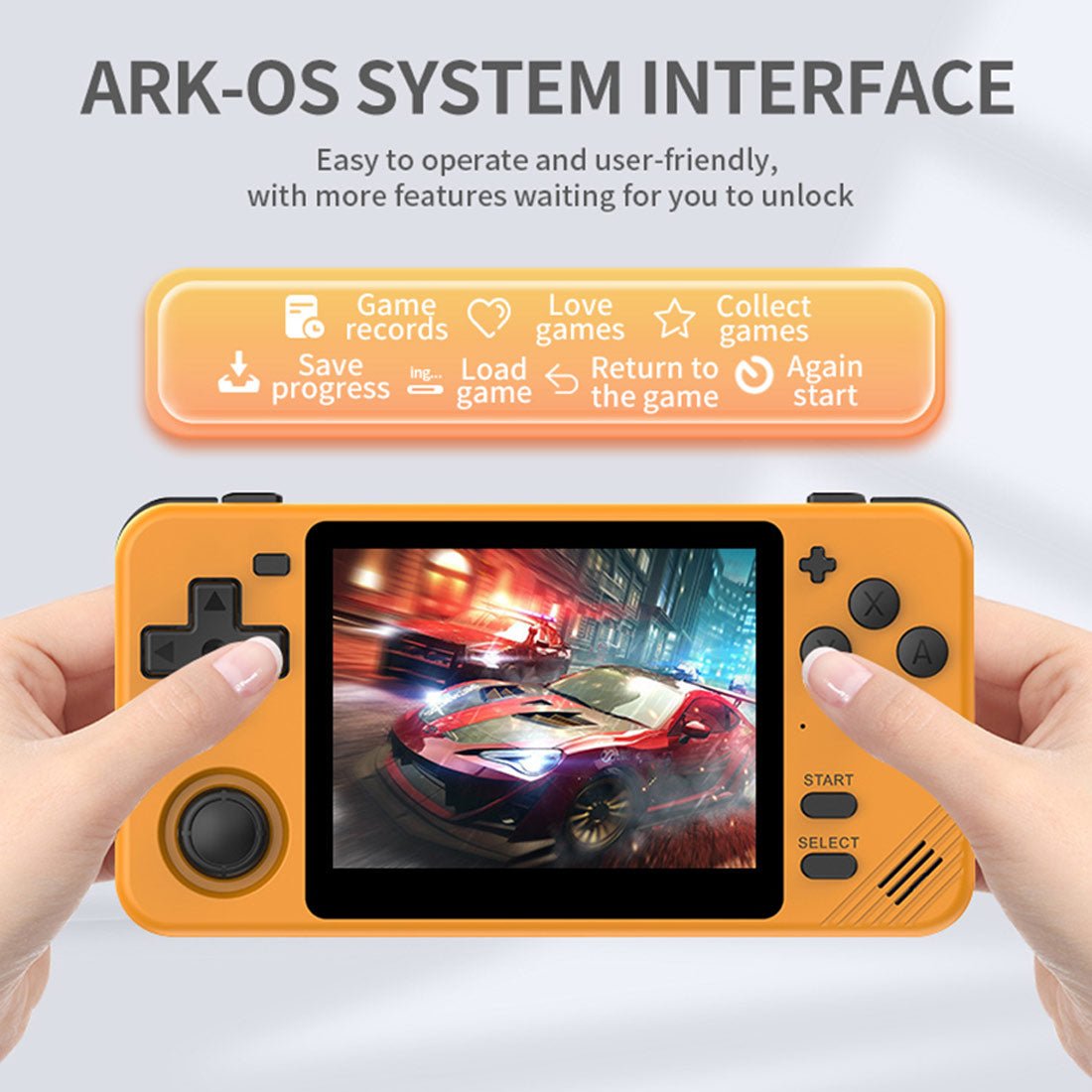 Handheld Game Console Powkiddy RGB10X with 3.5-Inch IPS OCA full-lamination, 480x320, 64GB or 128GB Options, 2800mAh Battery