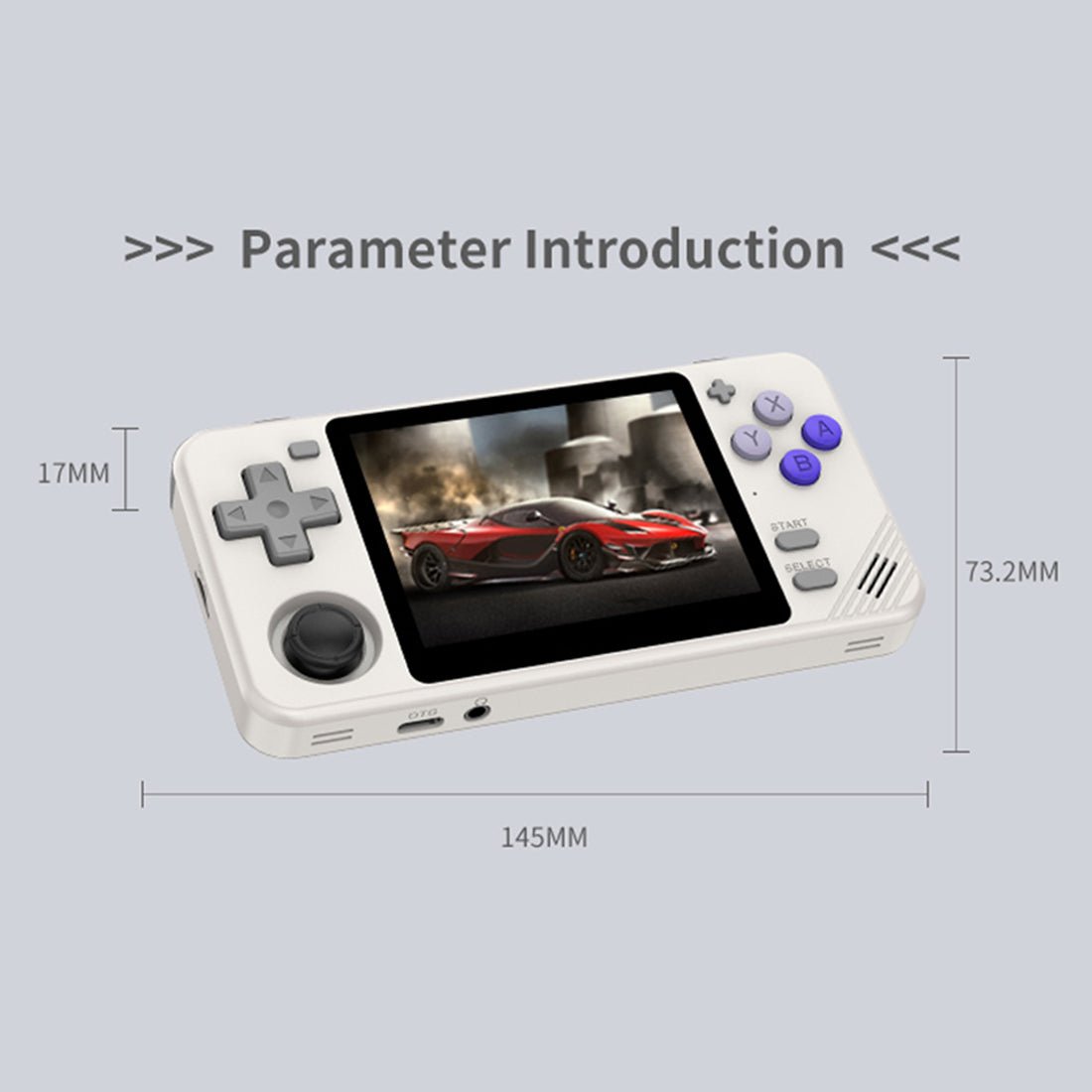 Handheld Game Console Powkiddy RGB10X with 3.5-Inch IPS OCA full-lamination, 480x320, 64GB or 128GB Options, 2800mAh Battery