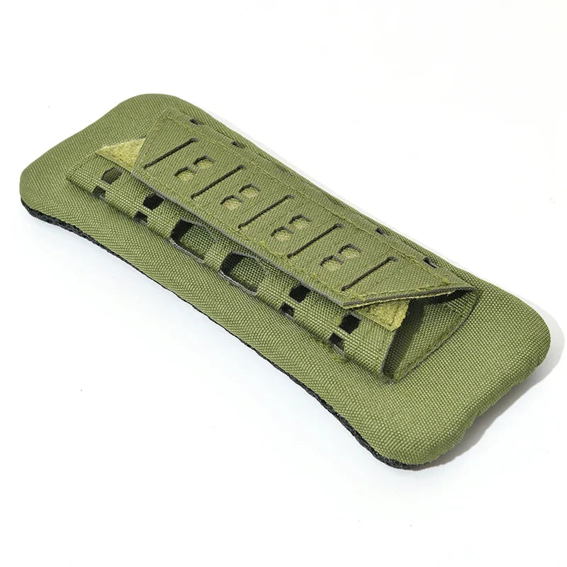 MOLLE Tactical Shoulder Strap Pads 2-Pack in Khaki, Black, Green or Brown with Loop Panels and Padded Backing