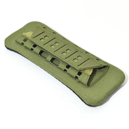 MOLLE Tactical Shoulder Strap Pads 2-Pack in Khaki, Black, Green or Brown with Loop Panels and Padded Backing