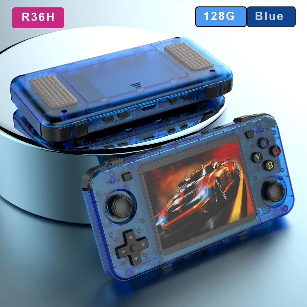 Handheld Game Console R36H with 3.5-Inch IPS, 640x480 (4:3 ratio), 64GB or 128GB Options, 3000mAh Battery, ArkOS