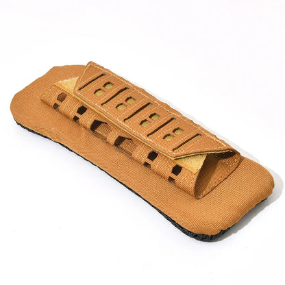 MOLLE Tactical Shoulder Strap Pads 2-Pack in Khaki, Black, Green or Brown with Loop Panels and Padded Backing