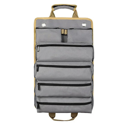 Multi-Pocket Roll-Up Tool Bag Organizer with Carry Handles, Buckle Straps and Five Checkout Color Options