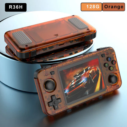 Handheld Game Console R36H with 3.5-Inch IPS, 640x480 (4:3 ratio), 64GB or 128GB Options, 3000mAh Battery, ArkOS