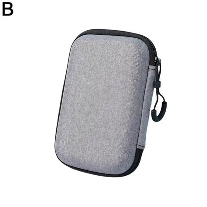 R36S R35S Protective Case EVA Hard Storage Bag – Scratch-Resistant Anti-Drop Portable Travel Case for Retro Handheld Game Console Accessories Black Gray