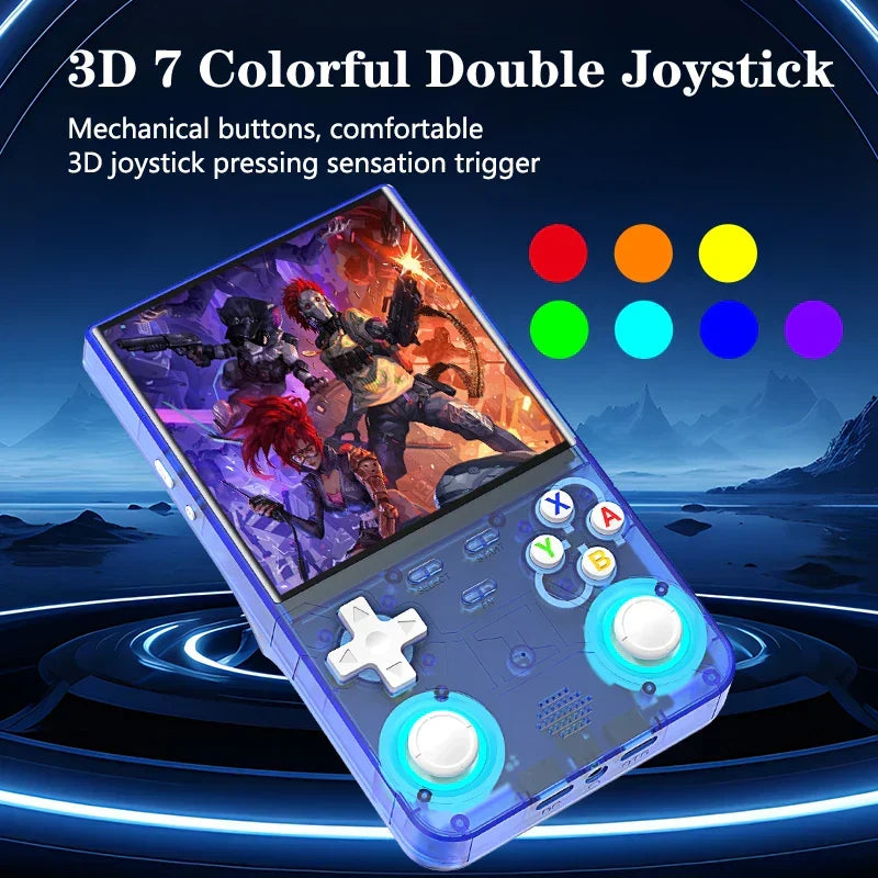 Handheld Game Console R36 ULTRA with 4-Inch IPS, 720x720, 128GB or 64GB Options, 3000mAh Battery, Open-Source Linux