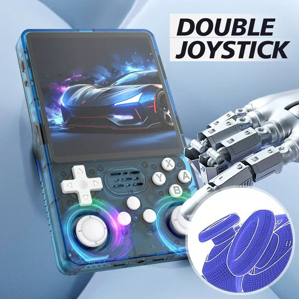 Handheld Game Console R36S Plus with 4.0-Inch IPS, 720x720 resolution, 64GB or 128GB Options, Linux