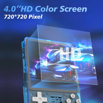 Handheld Game Console R36S Plus with 4.0-Inch IPS, 720x720 resolution, 64GB or 128GB Options, Linux