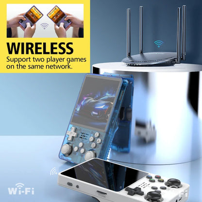 Handheld Game Console R36S Plus with 4.0-Inch IPS, 720x720 resolution, 64GB or 128GB Options, Linux