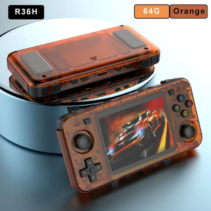 Handheld Game Console R36H with 3.5-Inch IPS, 640x480 (4:3 ratio), 64GB or 128GB Options, 3000mAh Battery, ArkOS