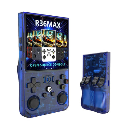 Handheld Game Console R36 Max with 4.0-Inch IPS, 720x720, Tempered Glass, 64GB or 128GB Options, 4000mAh Battery, Linux