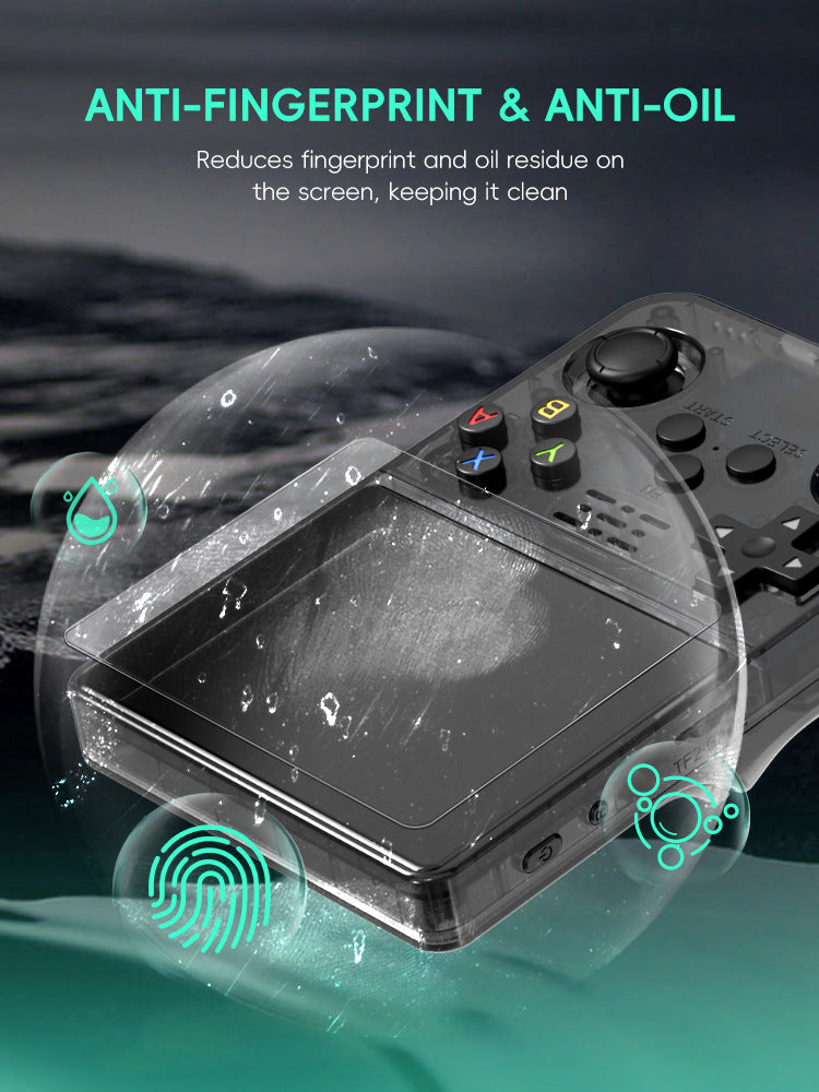 Screen Protector OVM Tempered-Glass Set for R36S, R35S and RGB20S Handheld Consoles with 1, 2 or 3-Piece Options