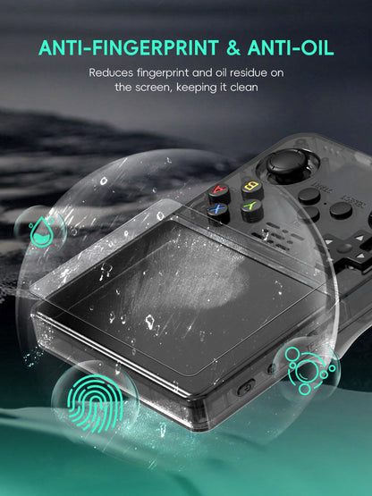 Screen Protector OVM Tempered-Glass Set for R36S, R35S and RGB20S Handheld Consoles with 1, 2 or 3-Piece Options