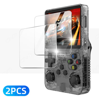 Screen Protector OVM Tempered-Glass Set for R36S, R35S and RGB20S Handheld Consoles with 1, 2 or 3-Piece Options