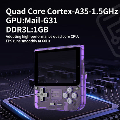 Handheld Game Console Powkiddy V10 with 3.5-Inch IPS full lamination, 480x320, 64GB or 128GB Options, 3000mAh Battery, Linux