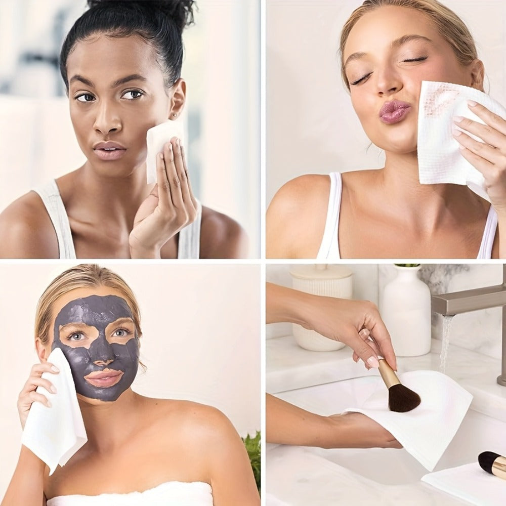 Extra Large Disposable Facial Cleansing Tissues 26×30cm – Thickened Ultra-Soft Cotton Wipes for Face Washing & Makeup Removal, Gentle for All Skin Types, 40/120/240 Pcs
