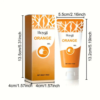 Orange-Label Facial Exfoliating Gel, Single 50g Tube with Clear Essence Checkout Label and Flip-Top Cap