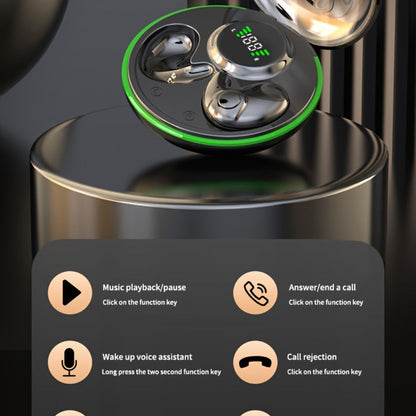 Invisible Sleep Earbuds TWS Hi-Fi Stereo Wireless Bluetooth Digital Screen Ultra-Long Battery 3 Colors for Android Apple Samsung All Smartphones Cycling Running Sports