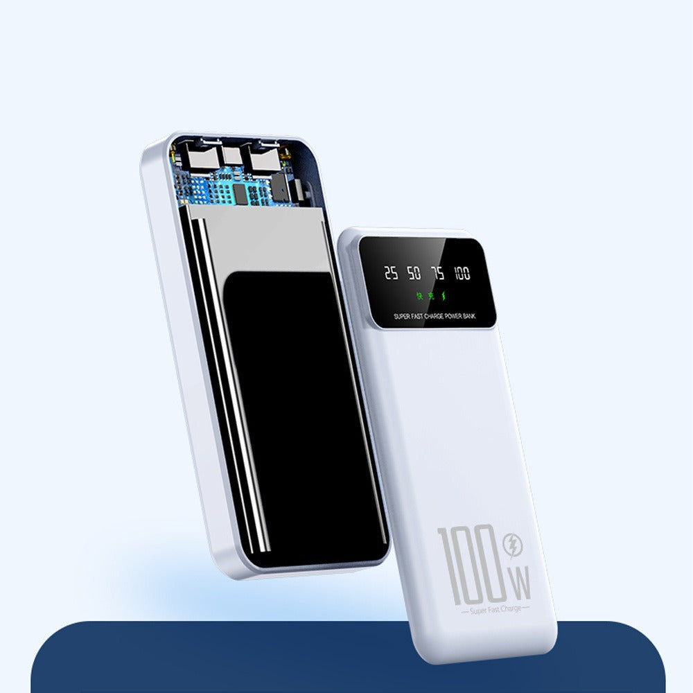 65000mAh Portable Power Bank with LED Display USB Charger for iPhone 17 16 15 14 13 12 11 XS Android Phones Tablets – High Capacity Emergency Backup Battery Pack for Travel Outdoor Camping