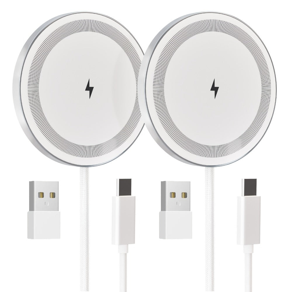 Magnetic Wireless Charging Pad Multi-Pack in White or Black with Two- or Three-Piece Checkout Options